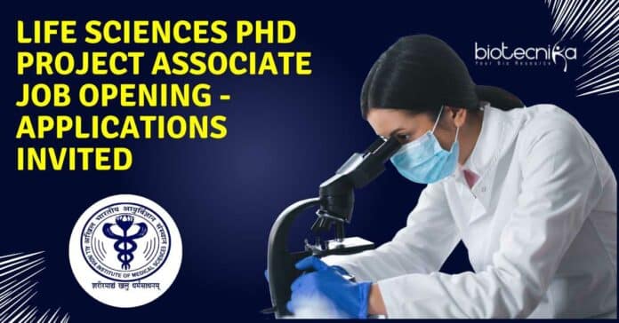 Life Sciences PhD Project Associate