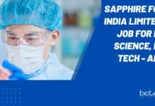 Sapphire Foods India Limited