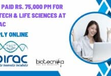 BIRAC Jobs Life Science