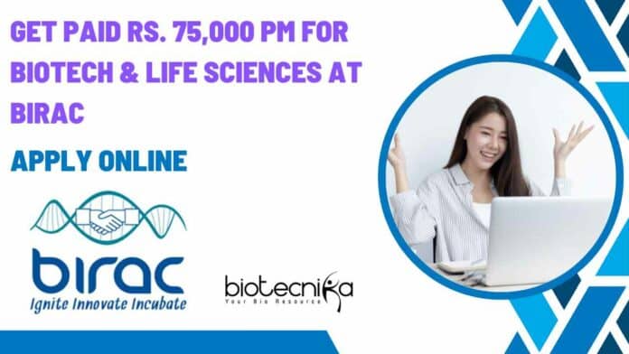 BIRAC Jobs Life Science
