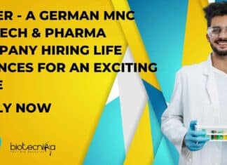 Bayer – A German MNC Biotech & Pharma Company Hiring Life Sciences For An Exciting Role – Apply Now Bayer Life Sciences Job