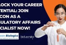Biocon Regulatory Affairs Specialist