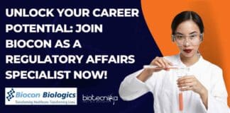 Biocon Regulatory Affairs Specialist