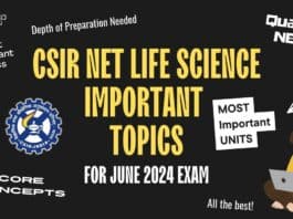 CSIR NET Life Science Important Topics