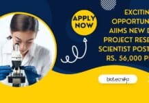 AIIMS Molecular Biology Project Research