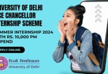 Delhi University Summer Internship 2024