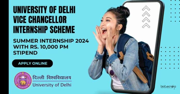 Delhi University Summer Internship 2024