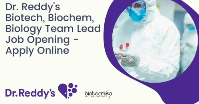 Dr. Reddy's Biotech Biochem