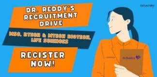 Dr. Reddy's Recruitment Drive