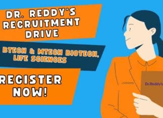 Dr. Reddy's Recruitment Drive