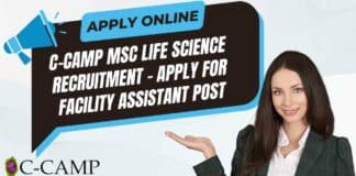 C-CAMP MSc Life Science Recruitment