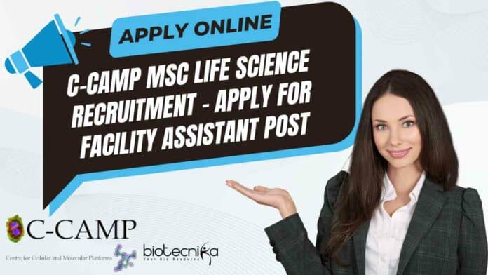 C-CAMP MSc Life Science Recruitment