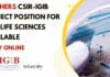 Freshers CSIR-IGIB Project Position For MSc Life Sciences Available – Apply Online Freshers CSIR-IGIB Project Position