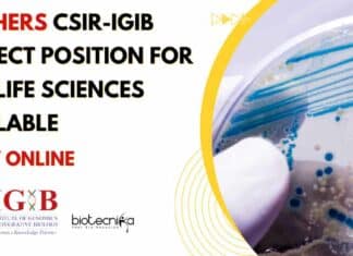 Freshers CSIR-IGIB Project Position For MSc Life Sciences Available – Apply Online Freshers CSIR-IGIB Project Position