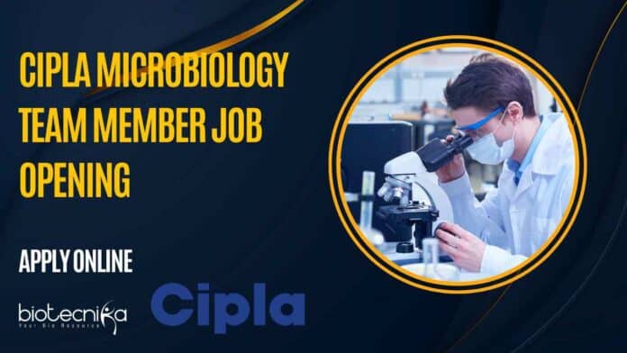 Cipla Microbiology Team Member