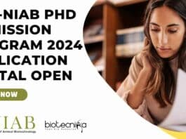 DBT-NIAB PhD Admission 2024