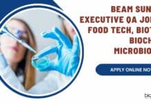 Beam Suntory Executive QA Job