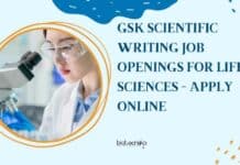 GSK Scientific Writing Job