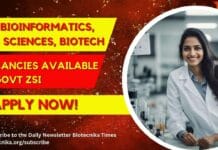 ZSI Vacancies Bioinformatics Life Sciences