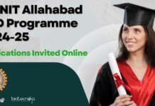 MNNIT PhD Programme 2024-25