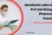 Pharmacy Vacancy at Serotonin