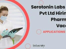 Pharmacy Vacancy at Serotonin