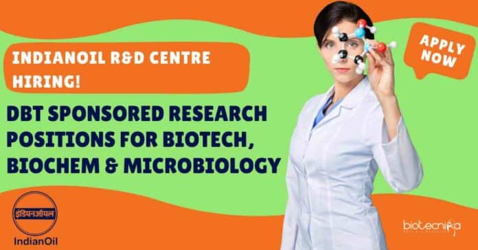 IndianOil R&D Centre Jobs