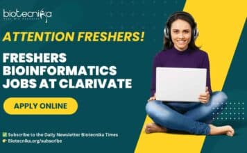 Freshers Bioinformatics Jobs at Clarivate – Biotech, Mol Bio, Genetics Apply Online Freshers Bioinformatics Jobs at Clarivate - Biotech, Mol Bio, Genetics Apply Online