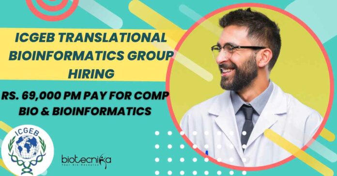 ICGEB Bioinformatics Research Jobs