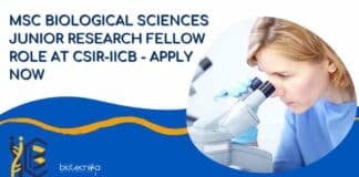 CSIR-IICB JRF Vacancy Biological Sciences