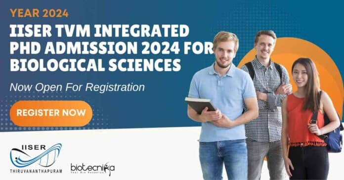 IISER TVM 2024 Integrated PhD