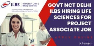 Govt Jobs Life Sciences