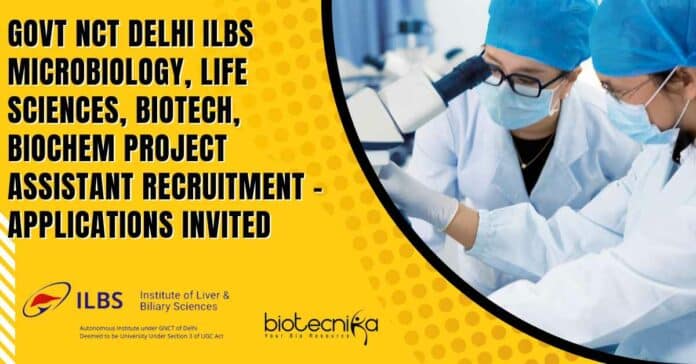 Govt ILBS Project Assistant Job