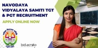 Navodaya Vidyalaya Samiti TGT & PGT Recruitment