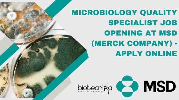 Microbiology Quality Specialist Job