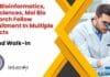 NABI Bioinformatics, Life Sciences, Mol Bio Research Fellow Recruitment In Multiple Projects – Attend Walk-In NABI Bioinformatics Life Sciences