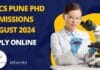 NCCS Pune PhD Admissions August 2024 – Apply Online NCCS PhD Admissions 2024