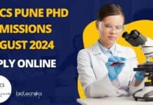 NCCS PhD Admissions 2024