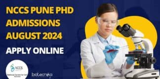 NCCS PhD Admissions 2024