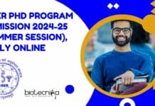 NISER PhD Program Admission 2024-25 (Summer Session), Apply Online