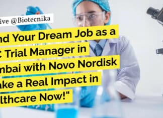 Novo Nordisk CDC Trial Manager Job For BSc Life Sciences – Apply Online Novo Nordisk Trial Manager