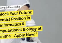 Aganitha Bioinformatics Scientist Job, Computational Biology Eligible - Apply Online