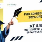 PhD Admissions 2024 at ILBS