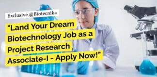 PhD Cell Biology & Biochem Project Research Job With Rs. 47,000 pm Pay - Attend Walk-In