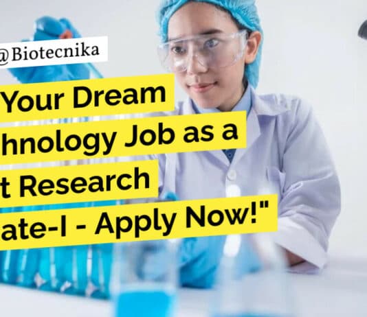 PhD Cell Biology & Biochem Project Research Job With Rs. 47,000 pm Pay - Attend Walk-In
