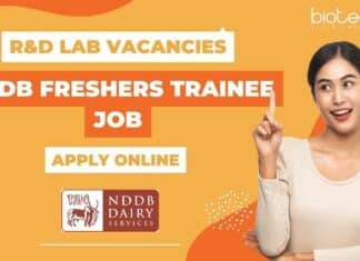 NDDB Freshers Trainee R&D