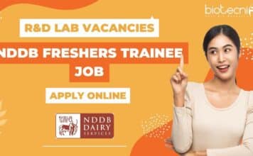 NDDB Freshers Trainee R&D