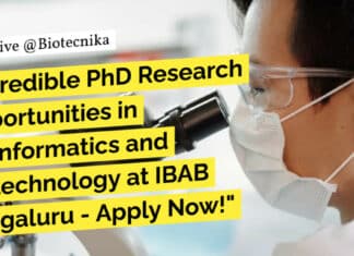 Applications for Research Positions Leading to a PhD Degree at IBAB – Apply Now! "Incredible PhD Research Opportunities in Bioinformatics and Biotechnology at IBAB Bengaluru - Apply Now!"