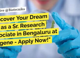Syngene Associate Job For MSc Life Sciences – Apply Online