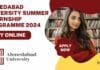 Ahmedabad University Summer Internship Programme 2024, Apply Online Ahmedabad University Summer Internship